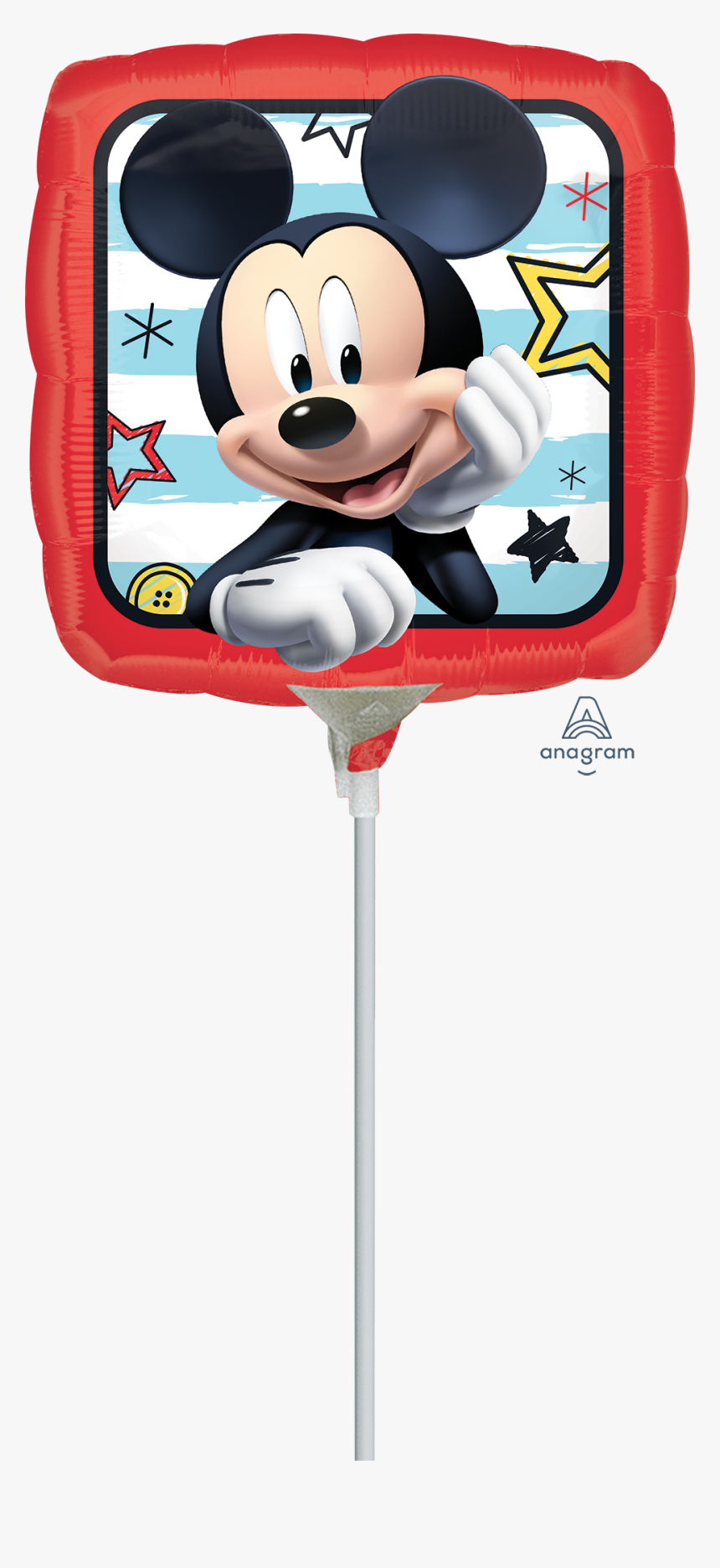 Background Mickey Mouse Blue Birthday Theme, HD Png Download