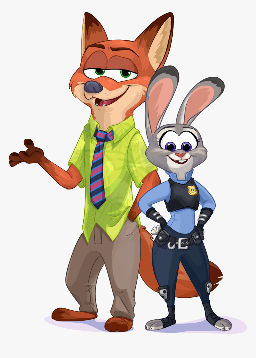 Newspaper Issue 549 Nick And Judy - Zootopia Club Penguin, HD Png Download