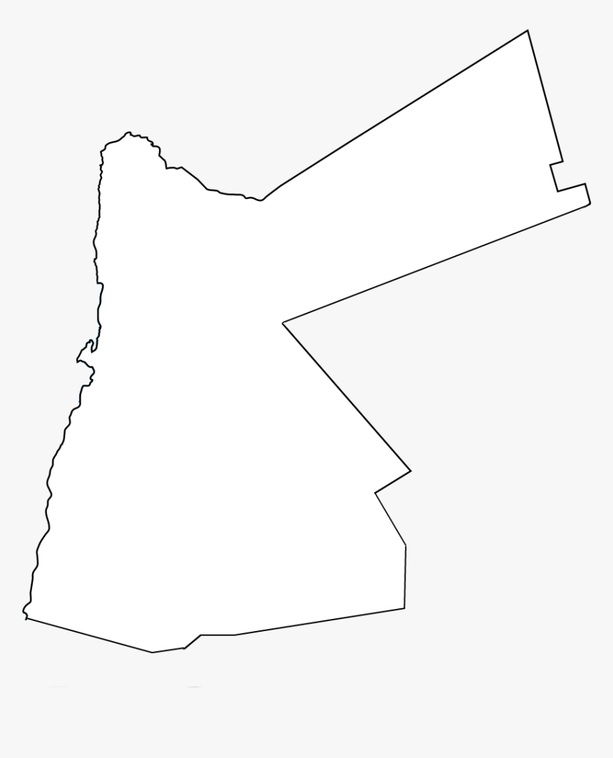 Blank Map Of Jordan - Blank Jordan Map Png, Transparent Png