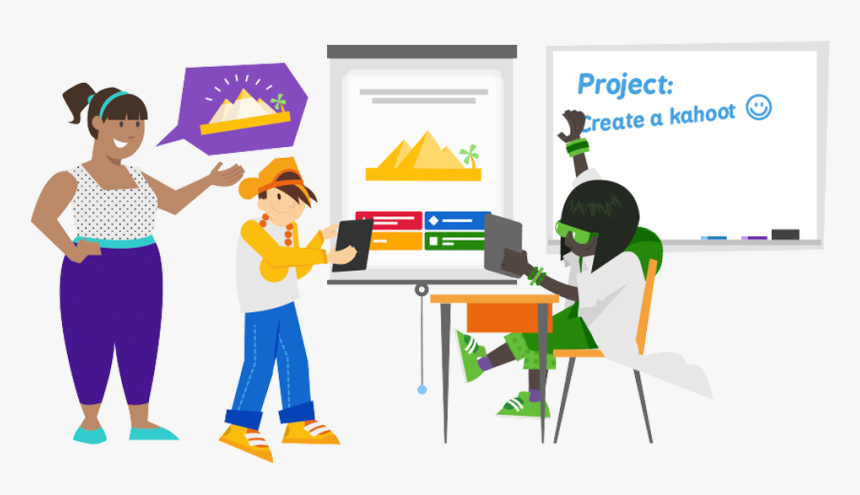 Students Creating Kahoots, HD Png Download