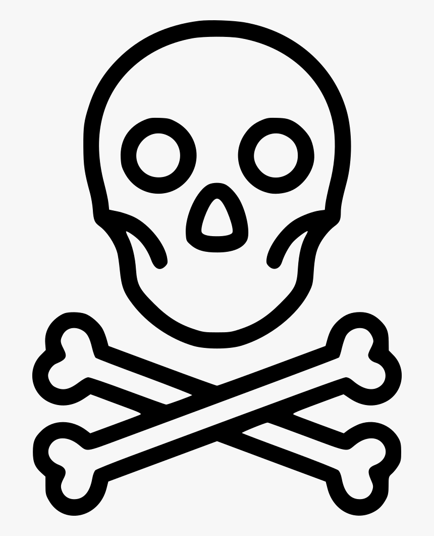 Toxic Clipart Skull Bone - Animal Skull And Crossbones, HD Png Download