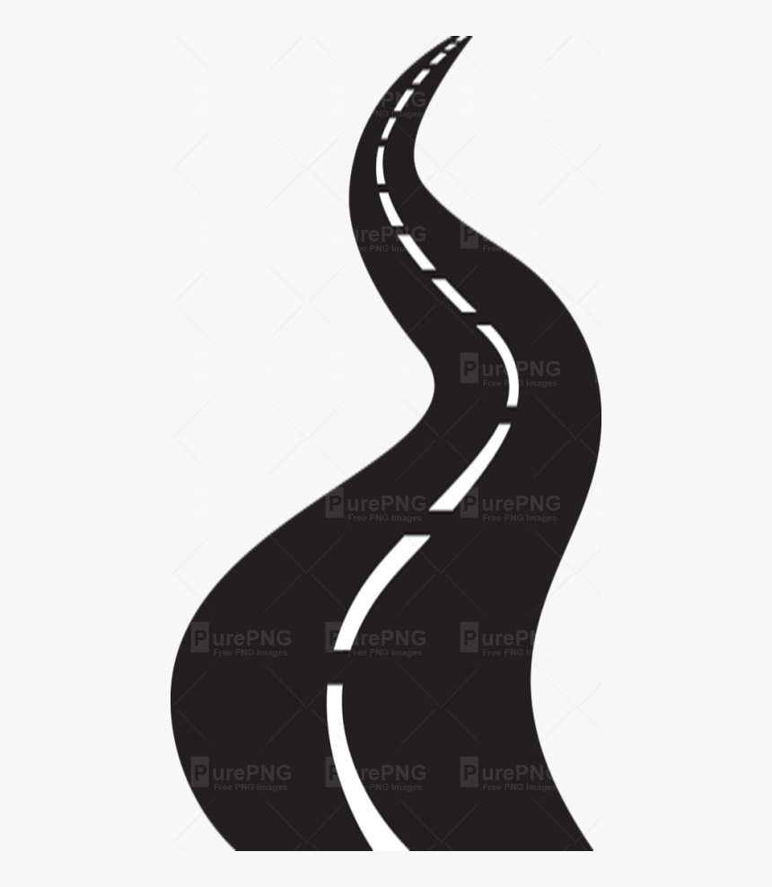 Road High Png Image Purepng Free Transparent - Vector Black And White Road, Png Download
