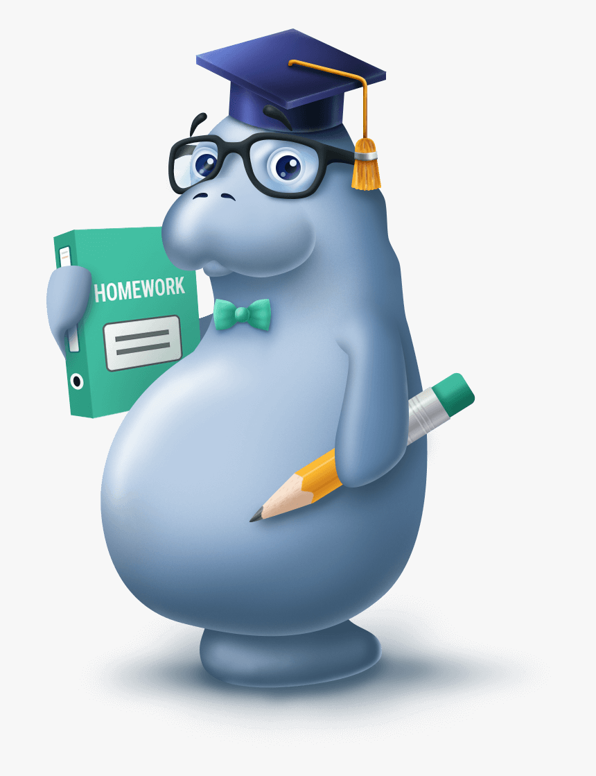 Homework Manatee - Manatee In Graduation Cap, HD Png Download