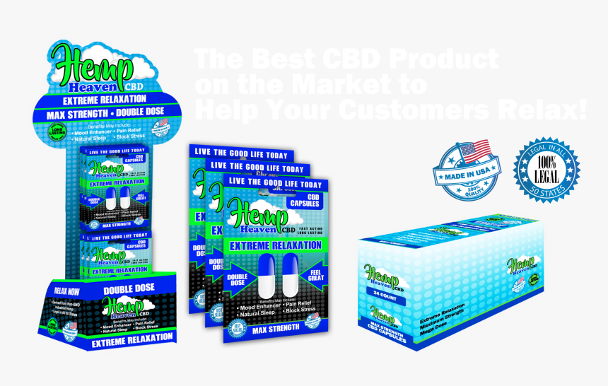 Hemp Heaven 3 Pack - Box, HD Png Download
