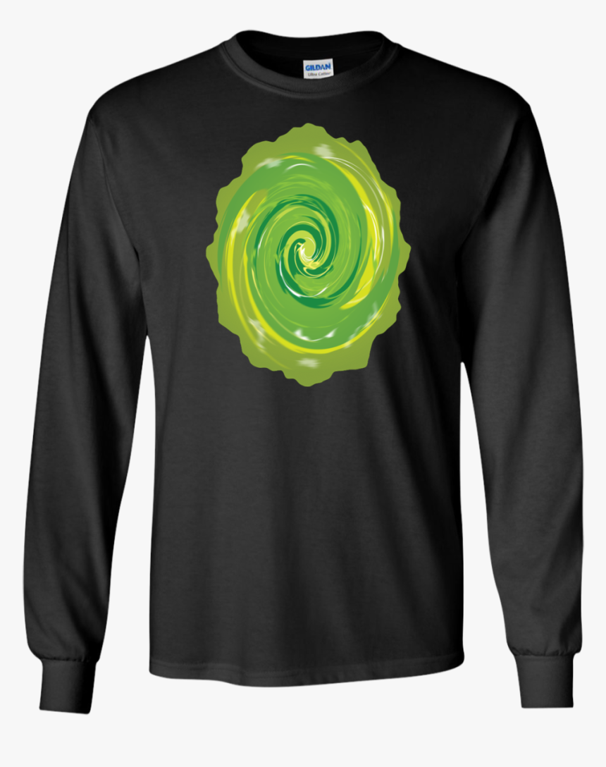Rick And Morty Portal Rickauto Shirt - Long-sleeved T-shirt, HD Png Download
