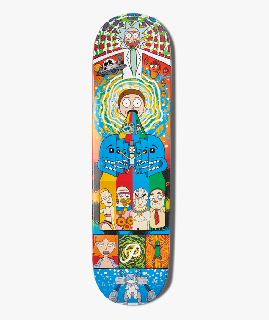 Primitive Rick And Morty Skateboard, HD Png Download