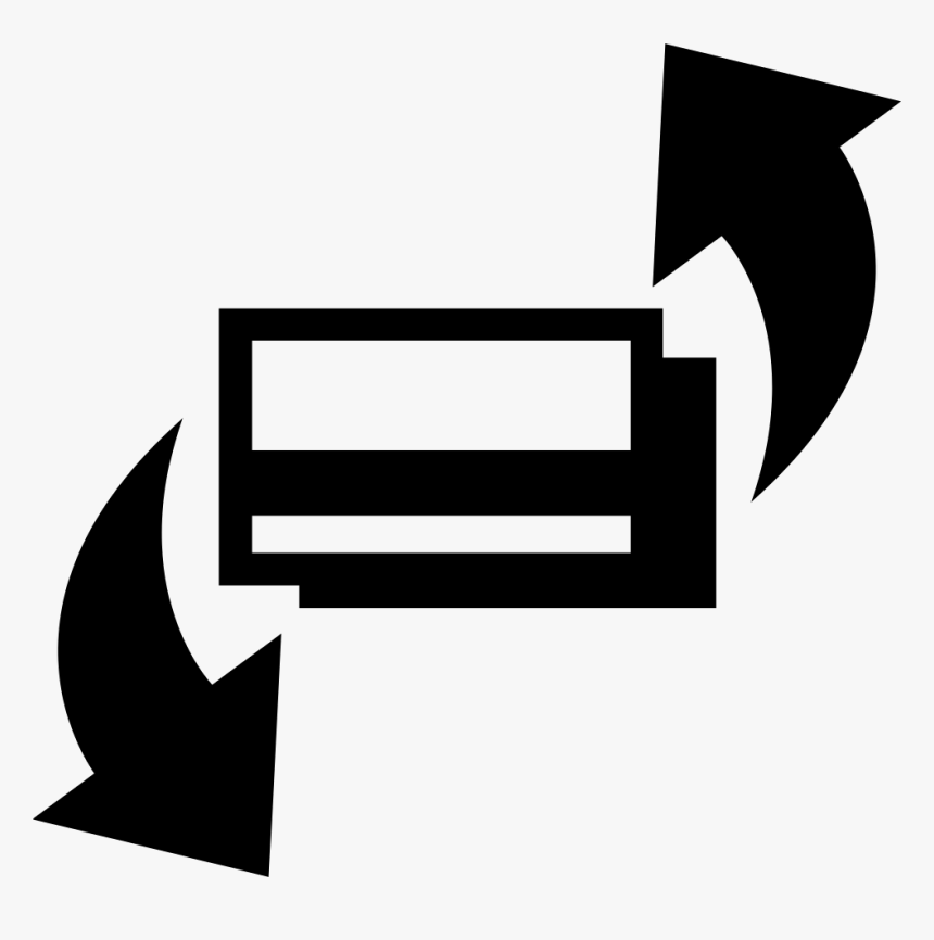 Card With Two Rotating Arrows, HD Png Download