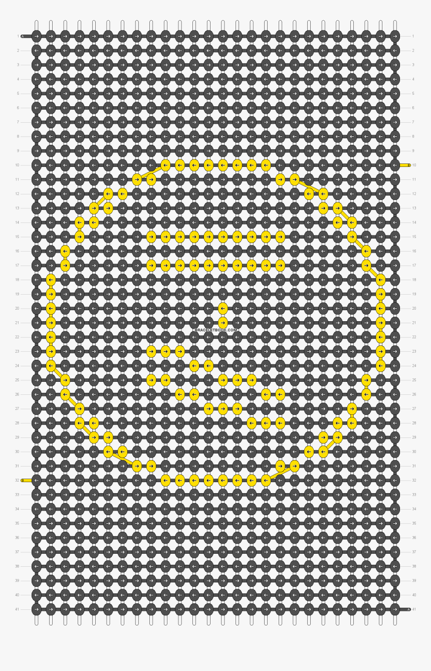 Alpha Pattern - Diagonal Friendship Bracelet Pattern, HD Png Download