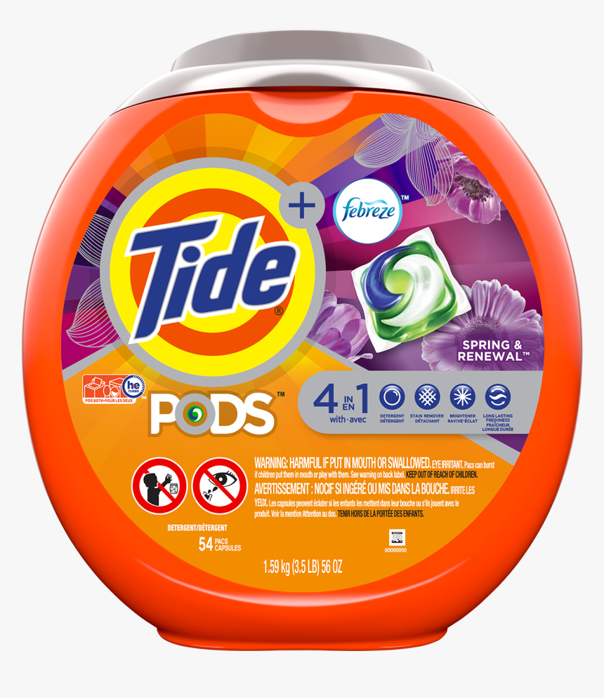 Tide Pods - Tide Pods Ultra Oxi Laundry Detergent Packs, HD Png Download