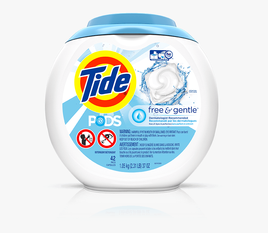 Tide Pods Free And Gentle Laundry Detergent Comes In Tide Pod Clean