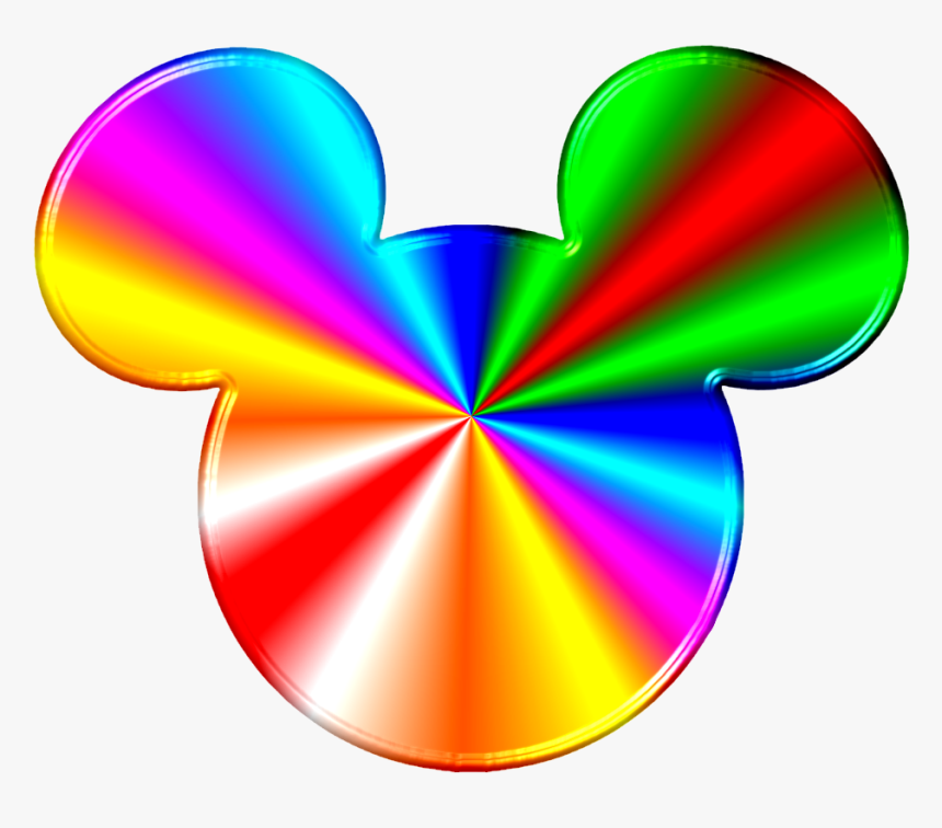 Mickey Mouse Symbol Png - Colorful Mickey Mouse Head, Transparent Png