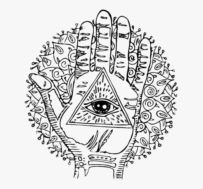 Evil Eye Protection Spell - Flower Mandalas To Colour, HD Png Download