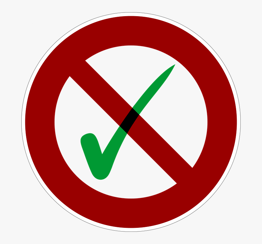 Hook, Check Mark, Whatsapp, Ban - Say No To Smoke, HD Png Download