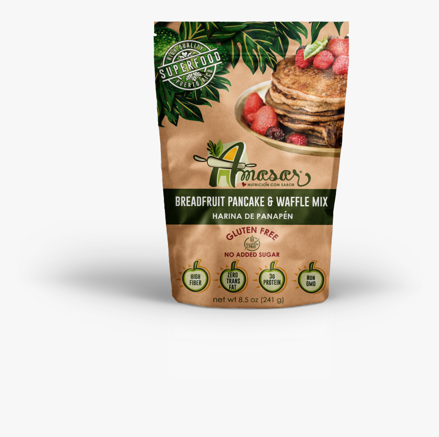 Breadfruit Pancake & Waffle Mix, - Amasar Harina De Pana, HD Png Download