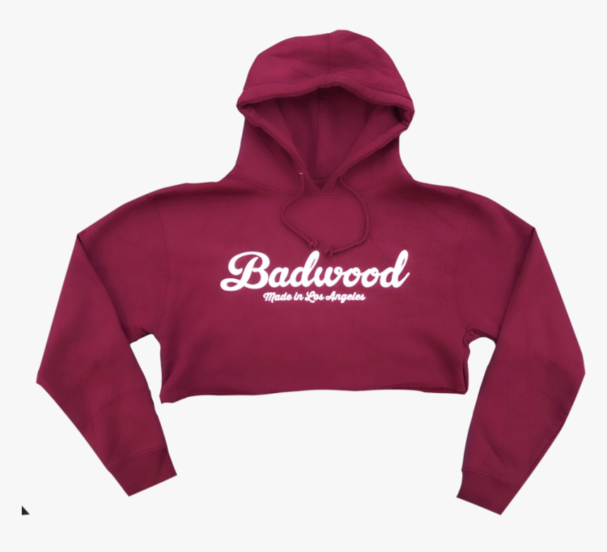 Ski Mask Cropped Hoodie In Maroon - Hoodie, HD Png Download