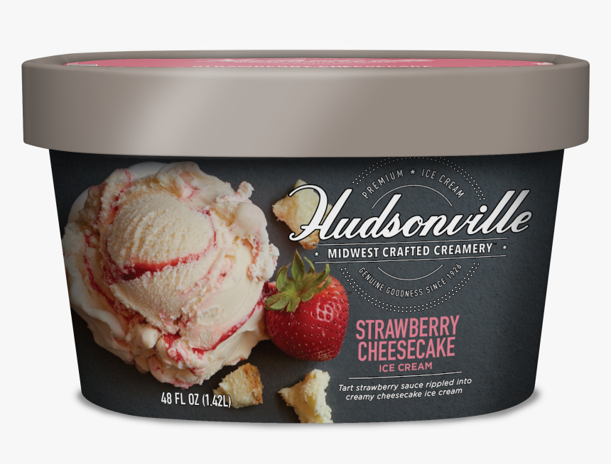 Strawberry Cheesecake Carton - Hudsonville Ice Cream Bananas Foster, HD Png Download