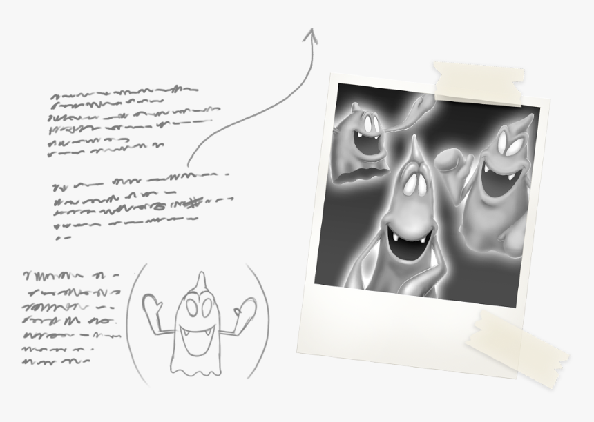 Ci 3ds Luigismansion Polaroid16scribbles, HD Png Download