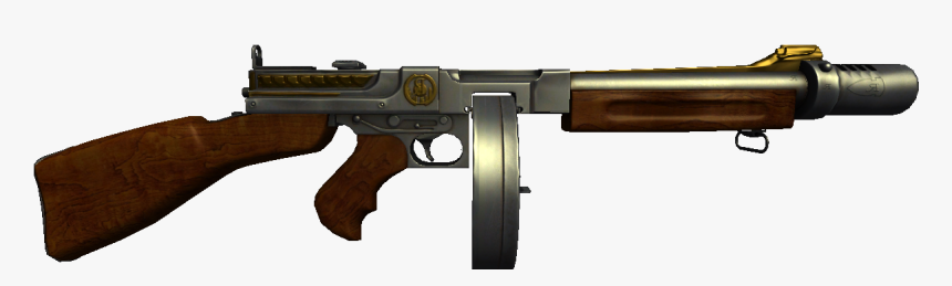 Scarce Gun Png - Bioshock 2 Tommy Gun, Transparent Png