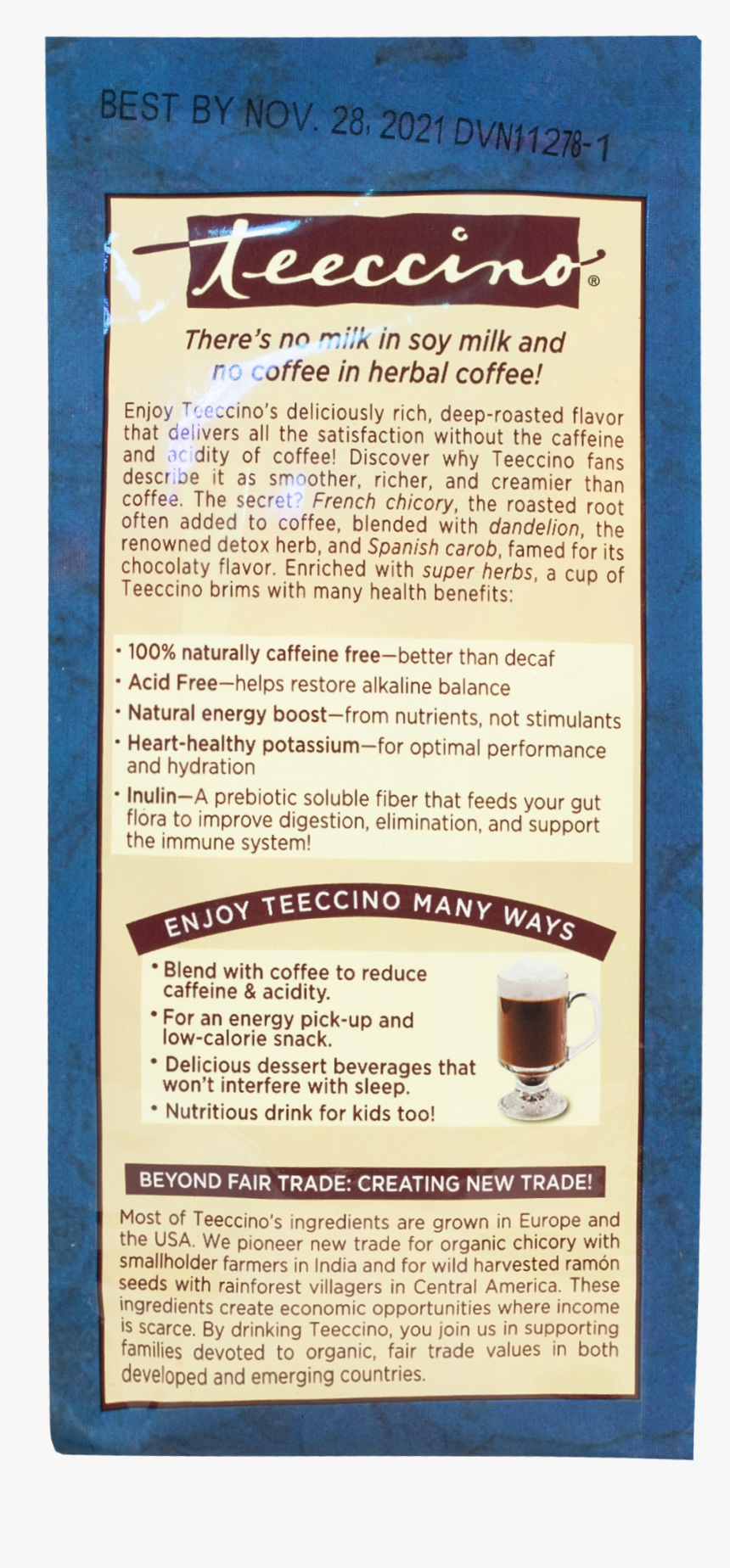 Teeccino, HD Png Download