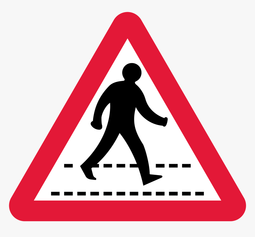 Traffic Signs Pedestrian Crossing, HD Png Download