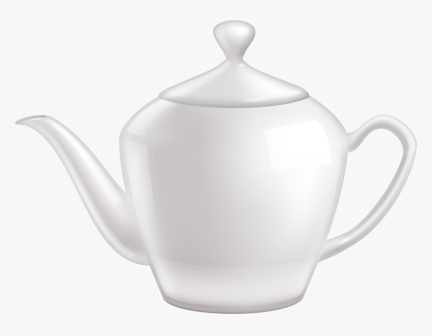 White Ceramic Teapot Png Clipart - Teapot, Transparent Png