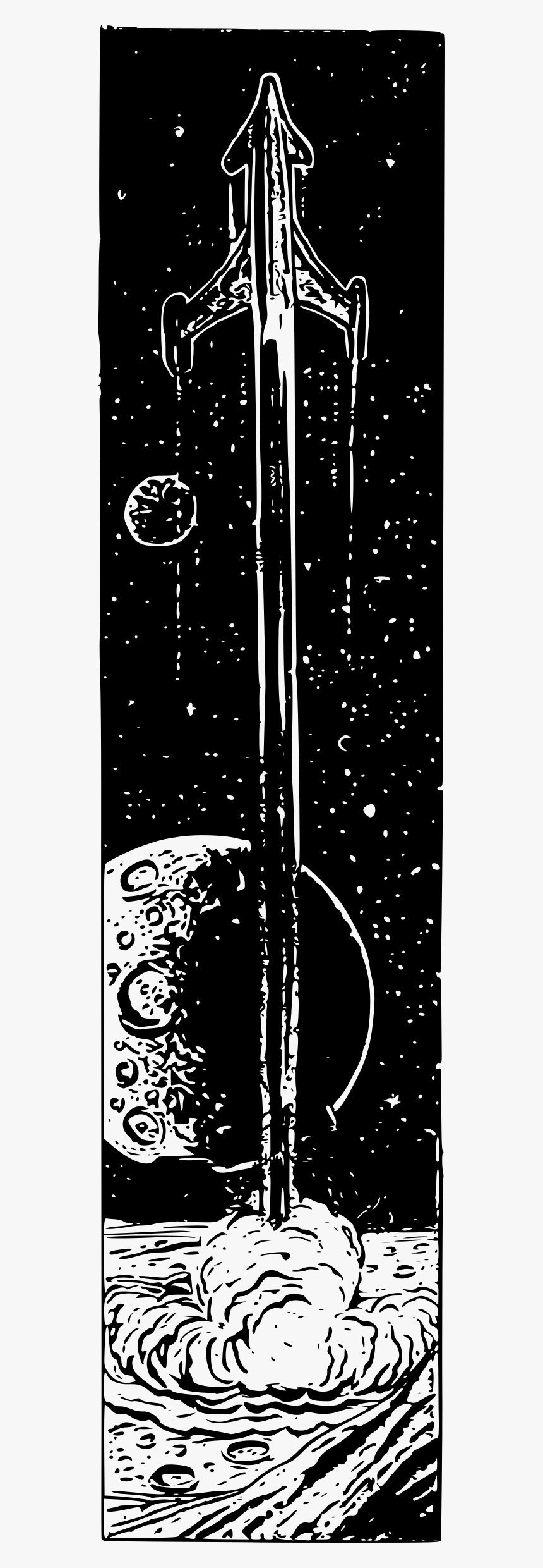 Sci Fi Rocket Blast Off Clip Arts - Illustration, HD Png Download