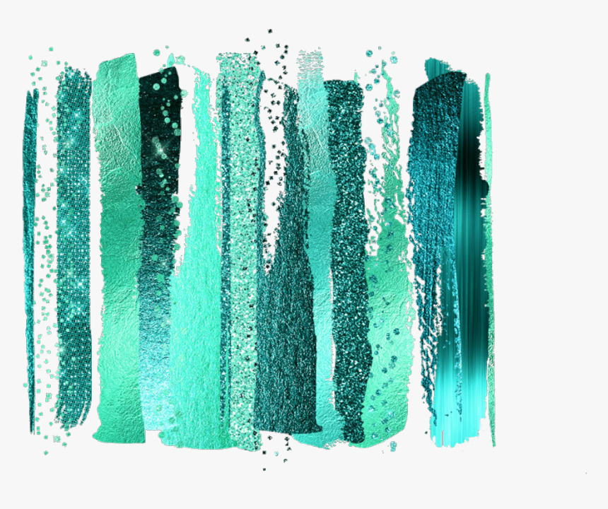 #overlay #smear #smudge #painting #paint #turquoise - Teal Paint Strokes, HD Png Download