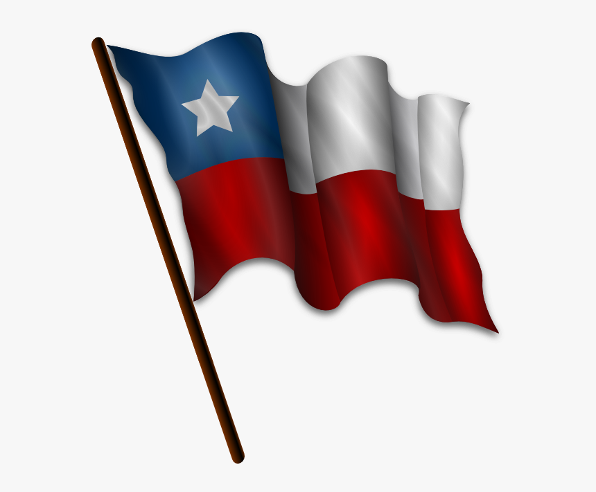 Free Clipart American Flag Waving Clipartsco - Chile Flag Png, Transparent Png