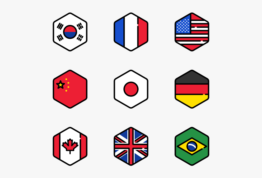 Essential Set - Banderas Png Icon, Transparent Png