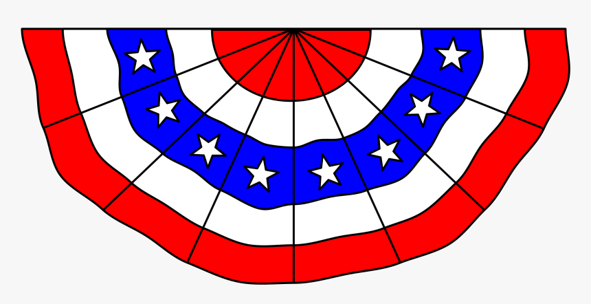 American Flag Bunting Clip Arts - American Flag Bunting Clip Art, HD Png Download