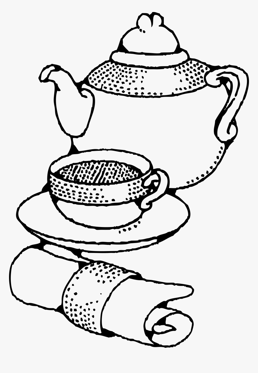Teapot And Cup Clip Arts - Tea Cup Clip Art, HD Png Download