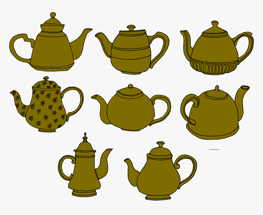 Teapot Basic Clipart Png - Teapot, Transparent Png