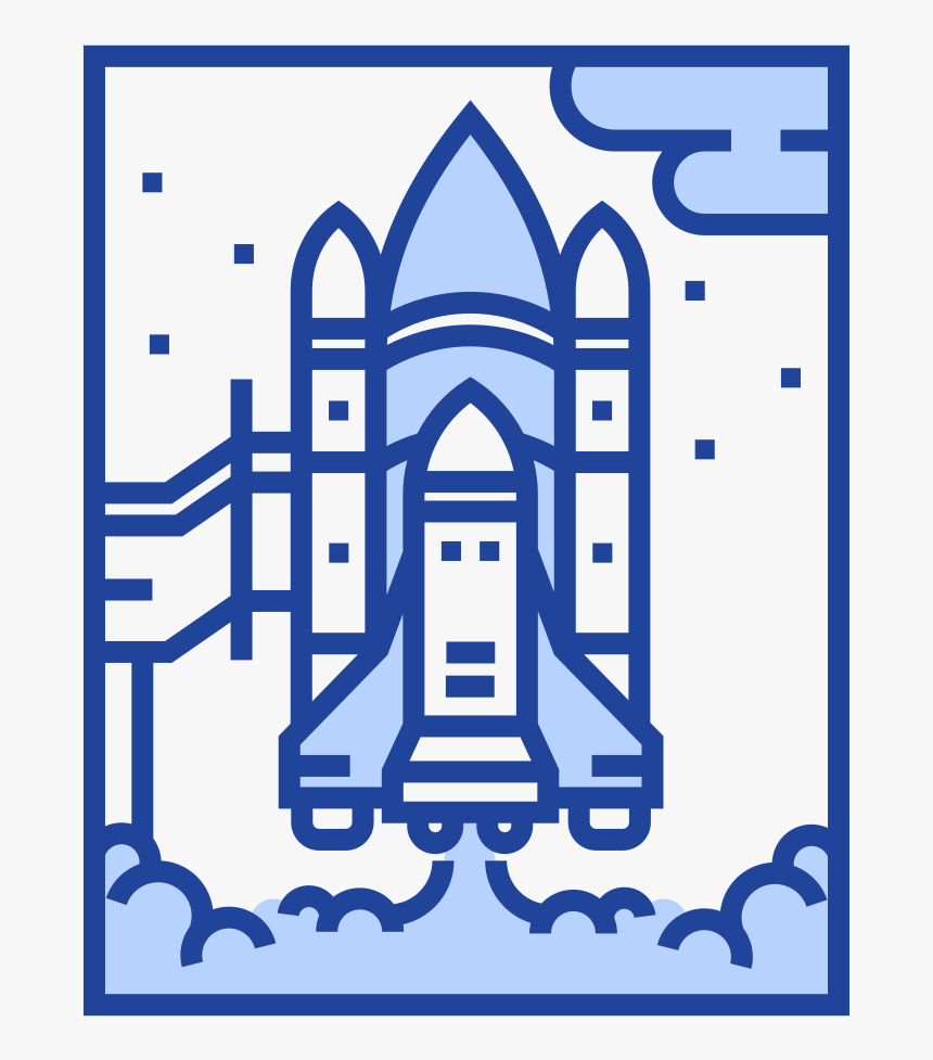 Space Shuttle Icon, HD Png Download
