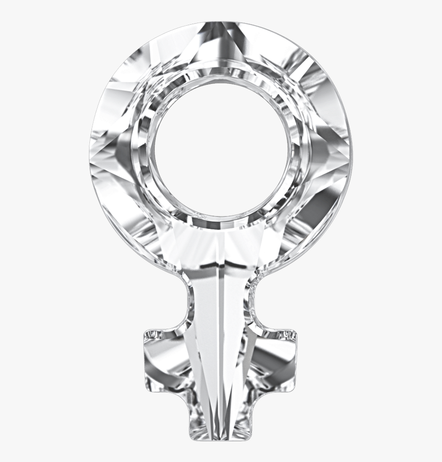 Swarovski 4876 Female Symbol Fancy Stone 30x19mm Crystal - Circle, HD Png Download