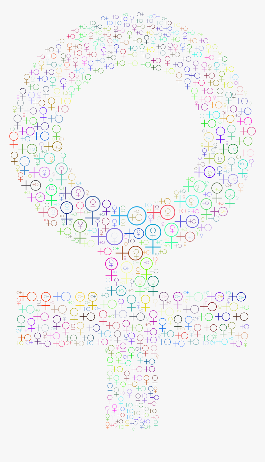 Prismatic Female Symbol Fractal No Background - Circle, HD Png Download