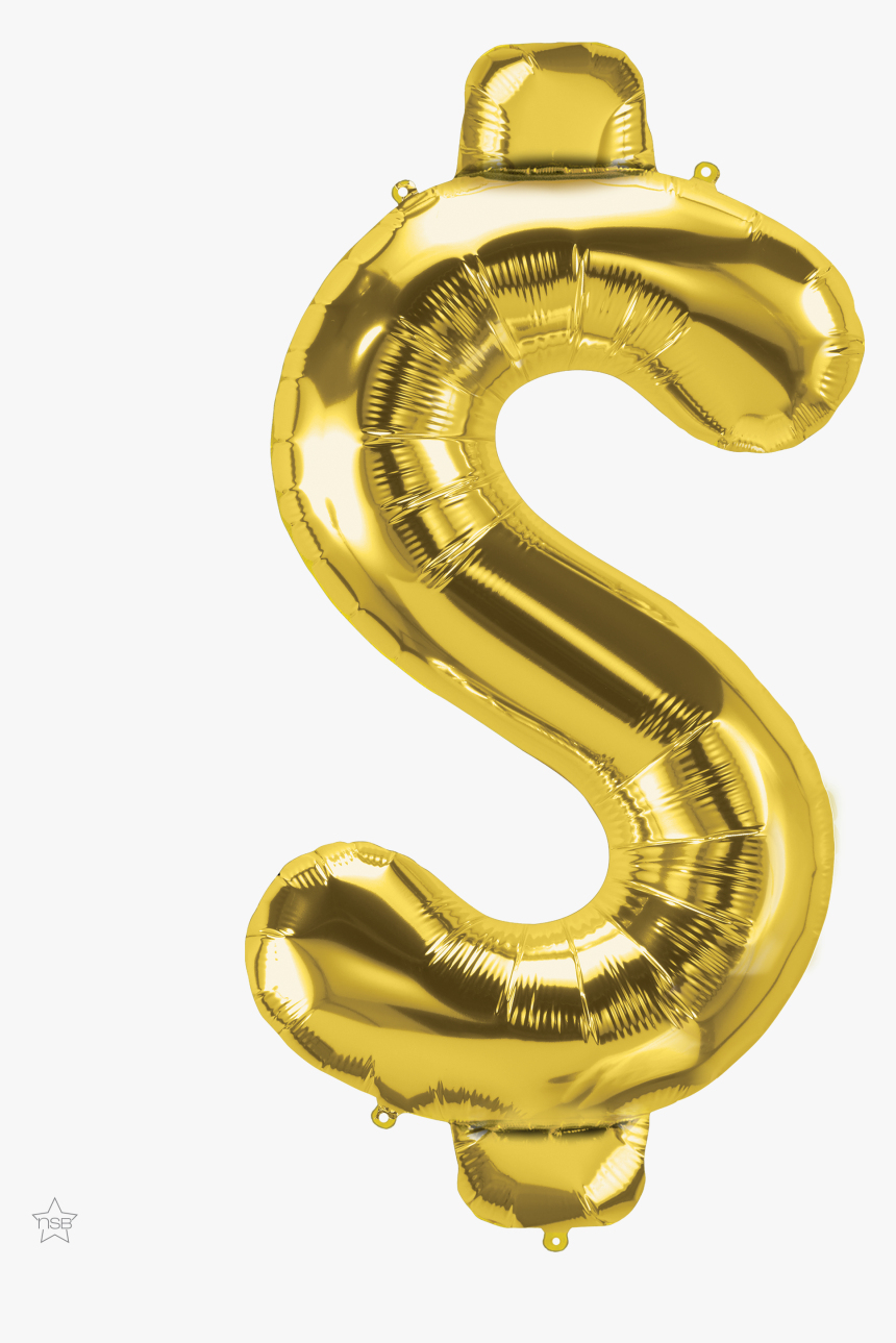 Gold Letter S Balloon, HD Png Download , Transparent Png Image - PNGitem