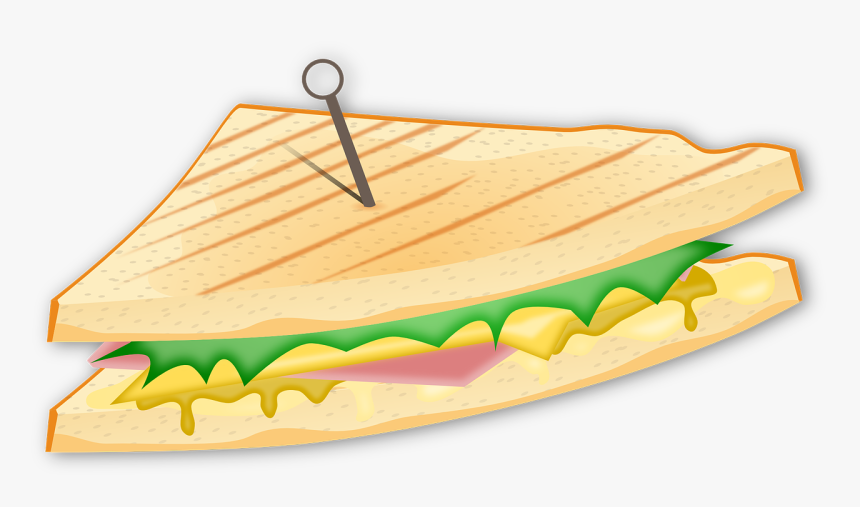 Ham And Cheese Sandwich Clipart, HD Png Download