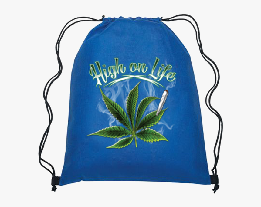 Navy Blue Drawstring Bag, HD Png Download