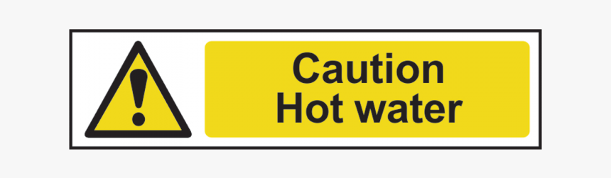 Hot Water` Sign 200mm X 50mm - Sign, HD Png Download
