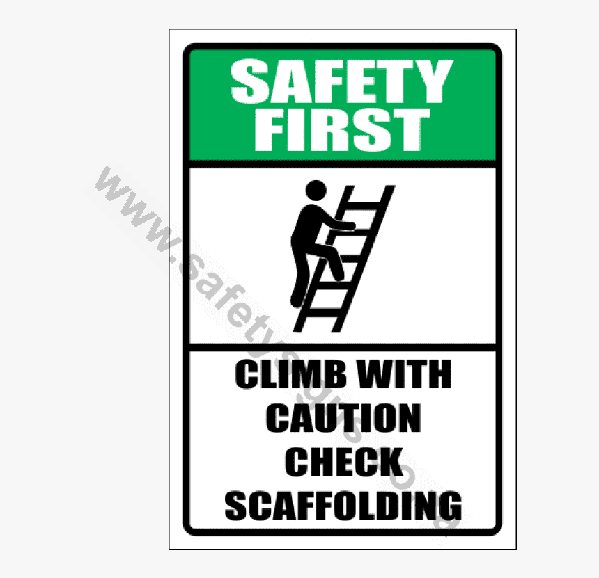 Safety First Climb With Caution Sing - Poster, HD Png Download