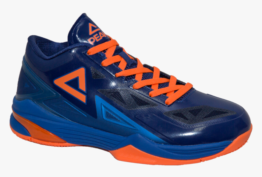 Peak Lightning Blue / Orange - Sneakers, HD Png Download