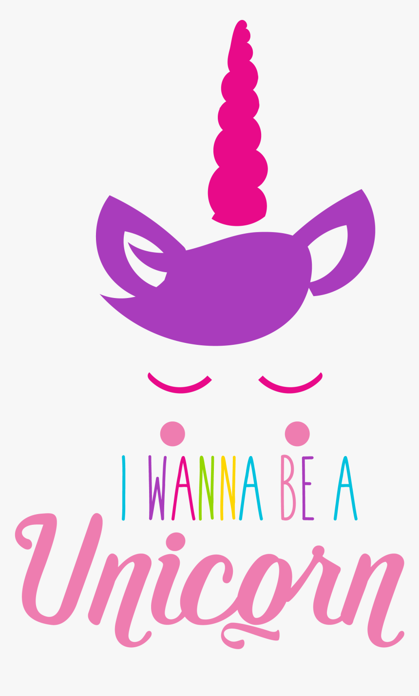 Unicorn Face Wannabe Cutting Files Svg, Dxf, Pdf, Eps - Illustration, HD Png Download