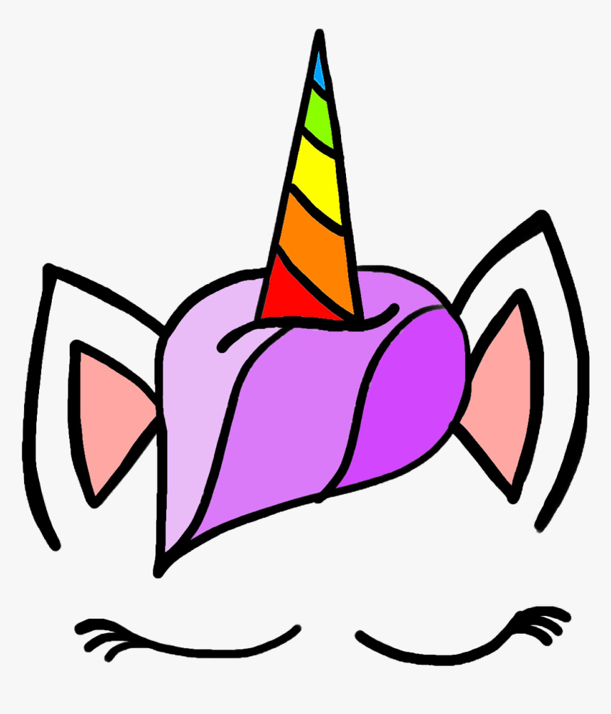 #unicorn #unicorns #face #animal #mythical #freetoedit - Unicorn Face Transparent Png, Png Download