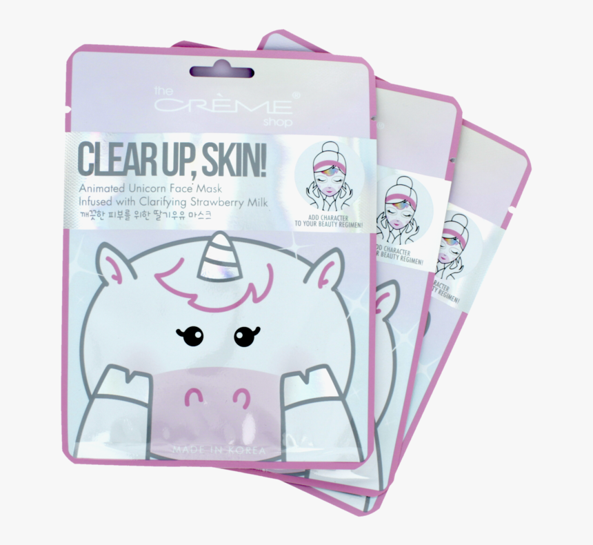 Unicorn Face Mask - Creme Shop Face Masks, HD Png Download