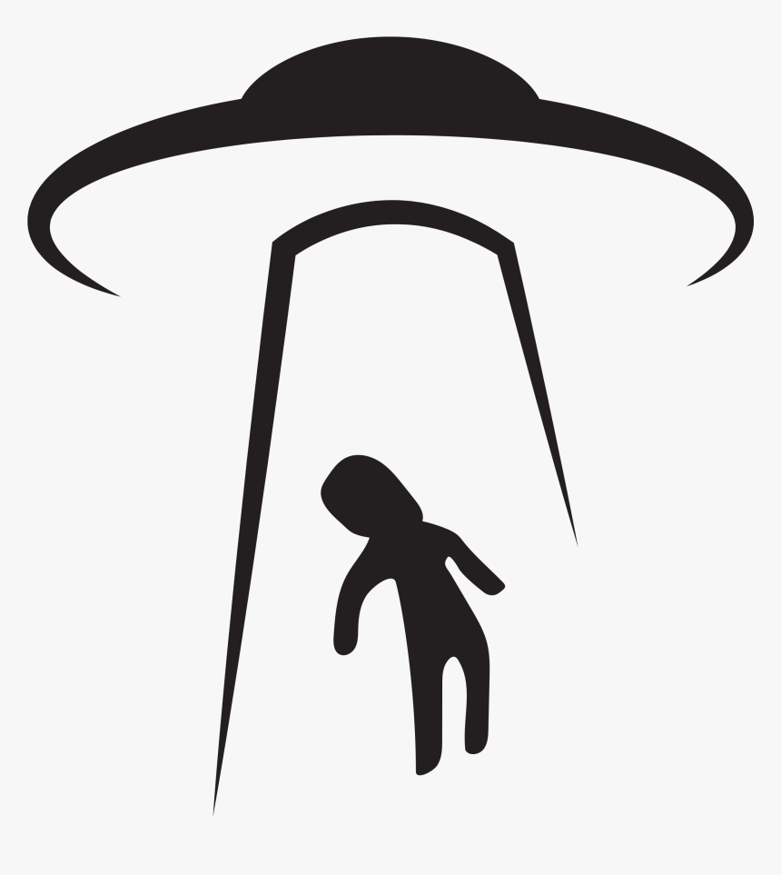 Transparent Flying Saucer Png - Flying Saucer Black And White, Png Download