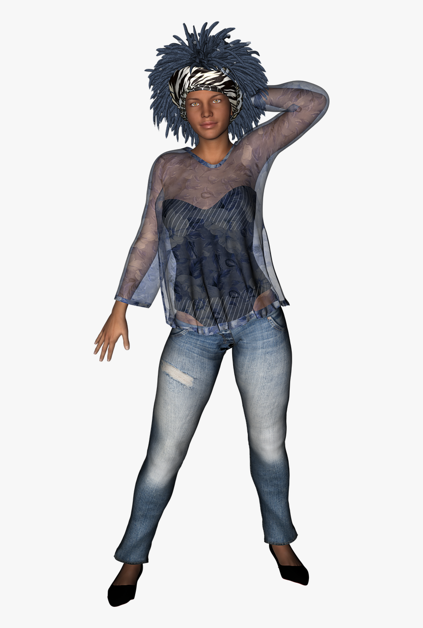 Mujeres Rastas Png, Transparent Png