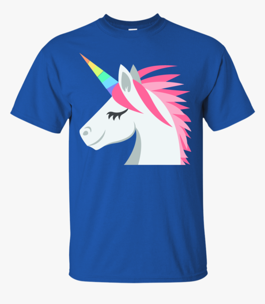 Unicorn Face Emoji T-shirt - T-shirt, HD Png Download