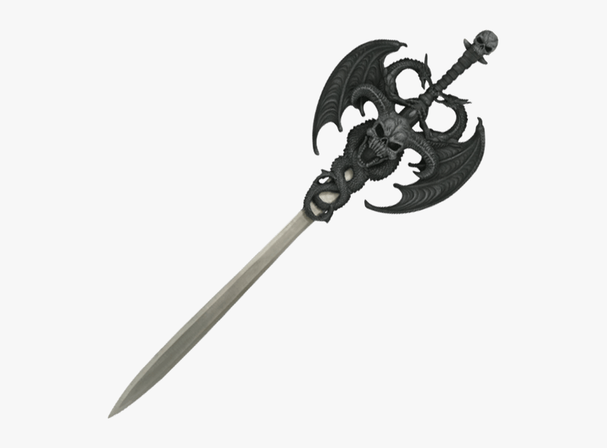 Demon Dragon Sword Plaque - Dragon Sword Png, Transparent Png
