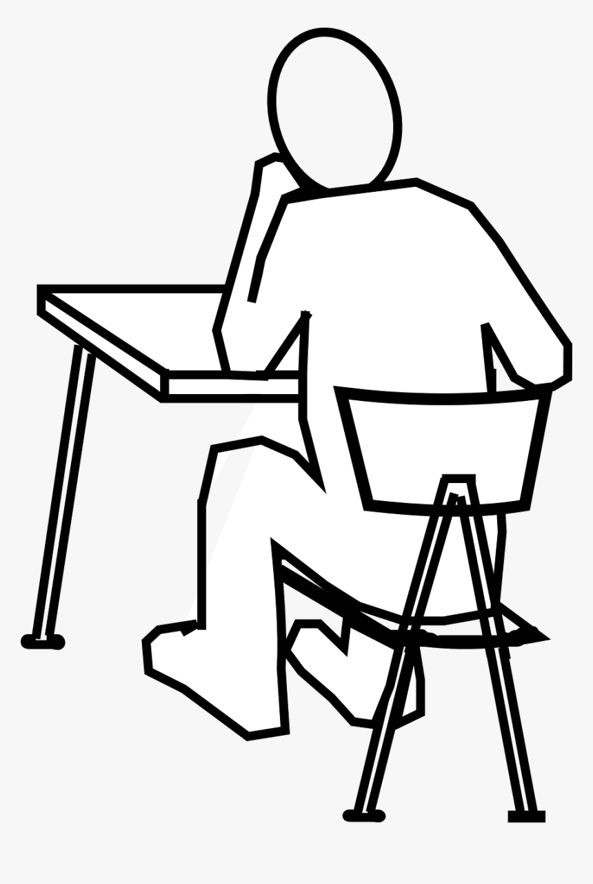 Draw A Person Sitting, HD Png Download