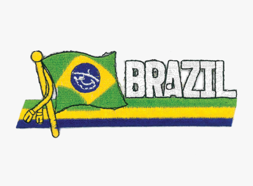 1416 Brazil Flag Patch - Illustration, HD Png Download